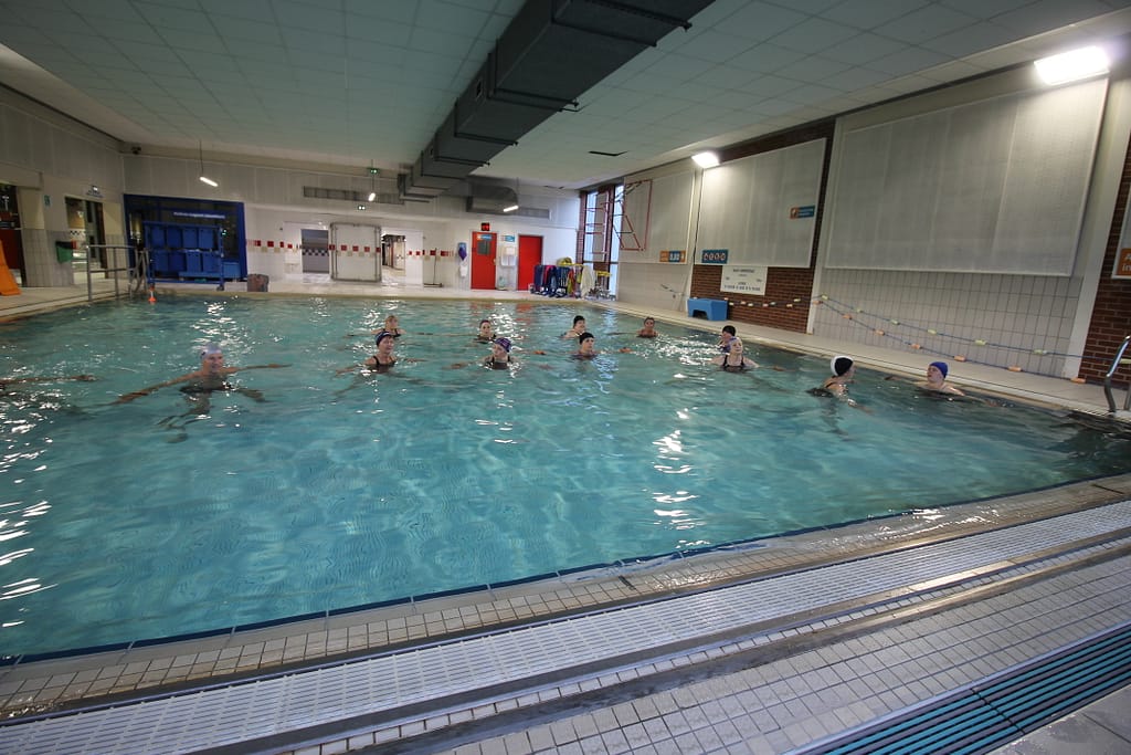 aquagym dans la piscine de Recouvrance